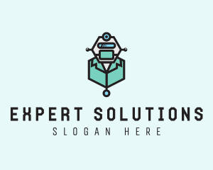 AI Robot Medical Doctor logo design