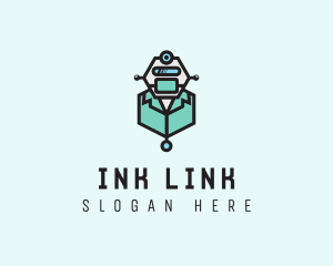 AI Robot Medical Doctor logo design