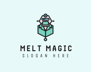 AI Robot Medical Doctor logo design