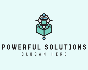 AI Robot Medical Doctor logo design