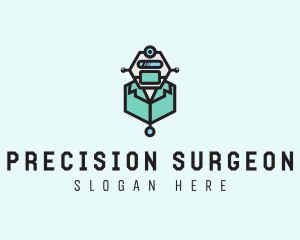 AI Robot Medical Doctor logo design