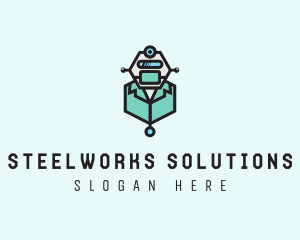 AI Robot Medical Doctor logo design