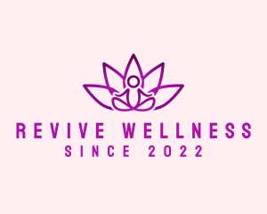 Yoga Wellness Meditation logo design