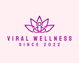 Yoga Wellness Meditation logo design