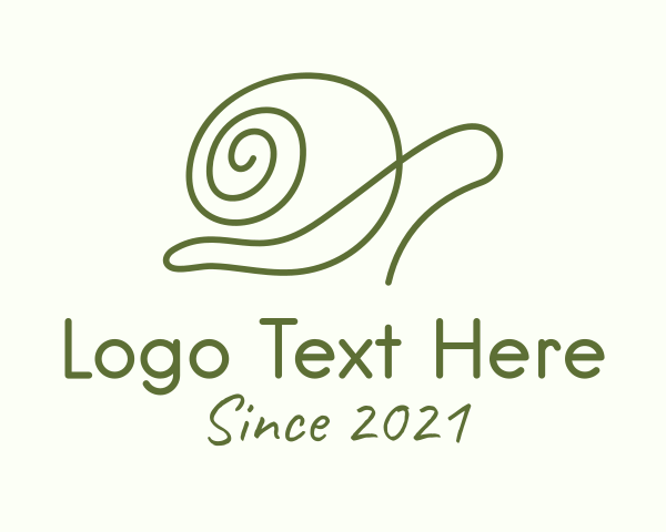 Snail Shell logo example 4