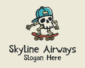 Skull Skater Skateboard Logo