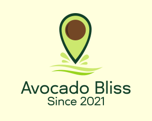 Avocado Location Tracker logo design