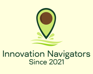 Avocado Location Tracker logo design