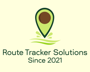 Avocado Location Tracker logo design