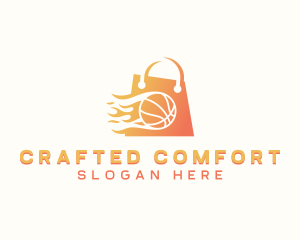 Basketball Shopping Bag Logo