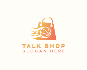 Basketball Shopping Bag logo design