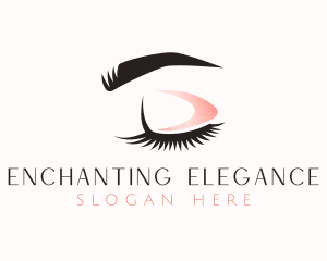 Eyebrow Makeup Eyelashes logo design