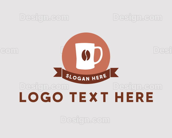 Coffee Mug Banner Logo