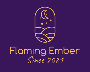 Starry Evening Field  logo design