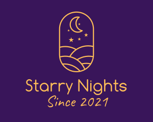 Starry Evening Field  logo design