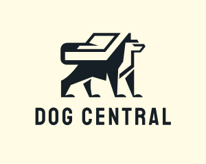 Dog Canine Animal logo design