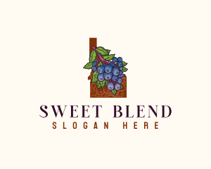 Idaho Sweet Huckleberry logo design