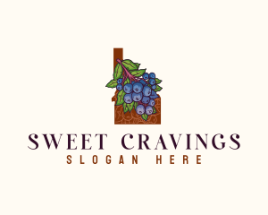 Idaho Sweet Huckleberry logo design