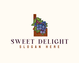 Idaho Sweet Huckleberry logo design