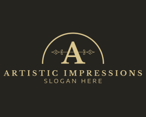 Luxury Arch Lounge logo design