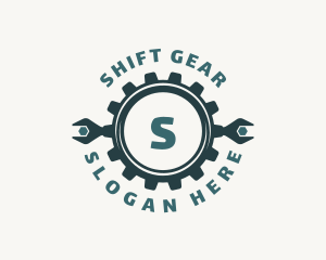 Gear Cog Wrench logo design