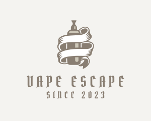 Vape Smoking Banner logo design