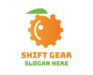 Orange Engine Gear logo design