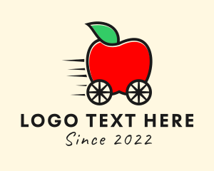 Apple Fruit Grocery Cart logo