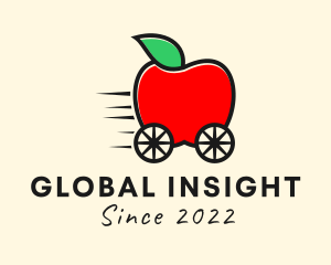 Apple Fruit Grocery Cart logo