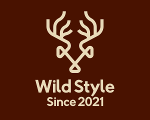 Wild Deer Antlers logo design