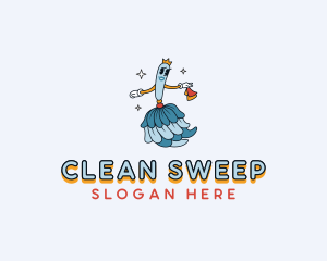 Clean Sanitation Duster logo design