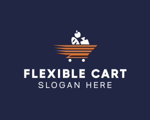 Fast Cart Grocery logo design