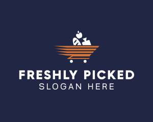 Fast Cart Grocery logo design