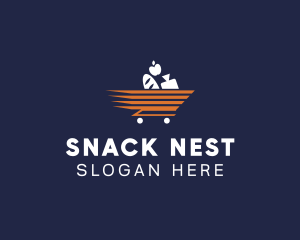 Fast Cart Grocery logo design