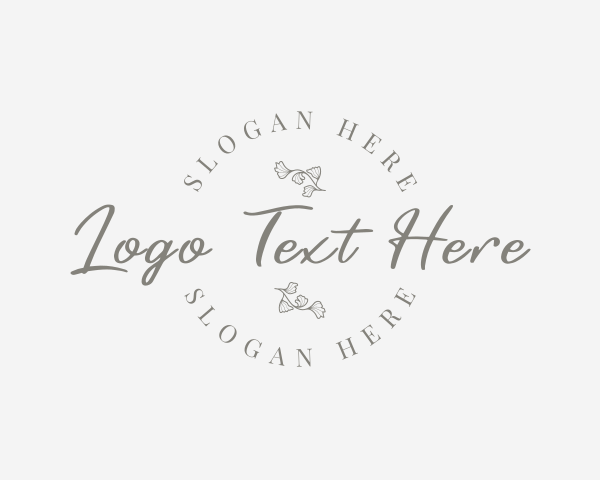 Feminine Cursive Wordmark logo