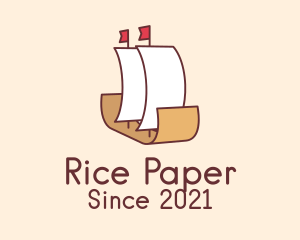 Paper Boat Travel  logo design