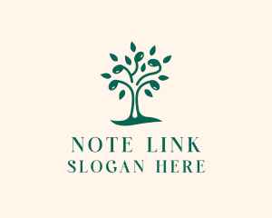 Note Music Tree logo design