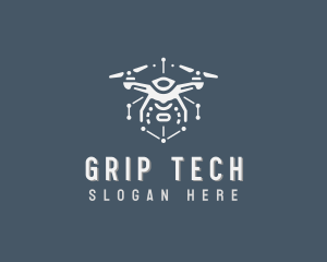 Tech Surveillance Drone logo design