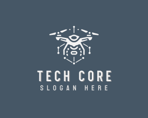 Tech Surveillance Drone logo design