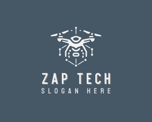 Tech Surveillance Drone logo design