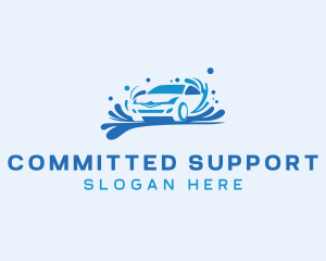 Water Splash Car Care logo design