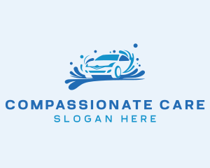 Water Splash Car Care logo design