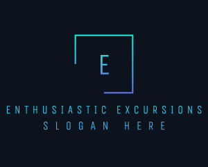 Aesthetic Square Lettermark logo design