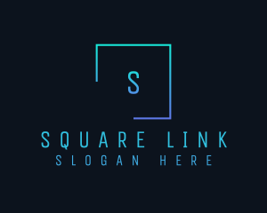 Aesthetic Square Lettermark logo design