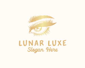 Luxe Woman Eyelash logo design