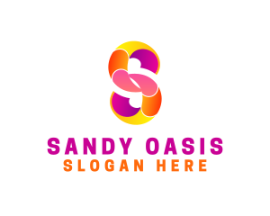 Colorful Business Letter S logo design