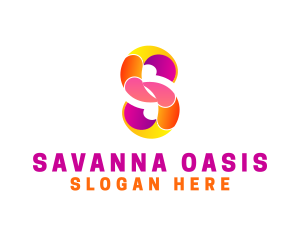 Colorful Business Letter S logo design