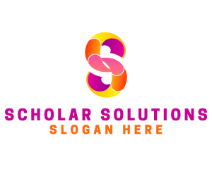 Colorful Business Letter S logo design