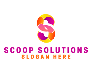 Colorful Business Letter S logo design