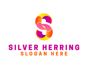 Colorful Business Letter S logo design